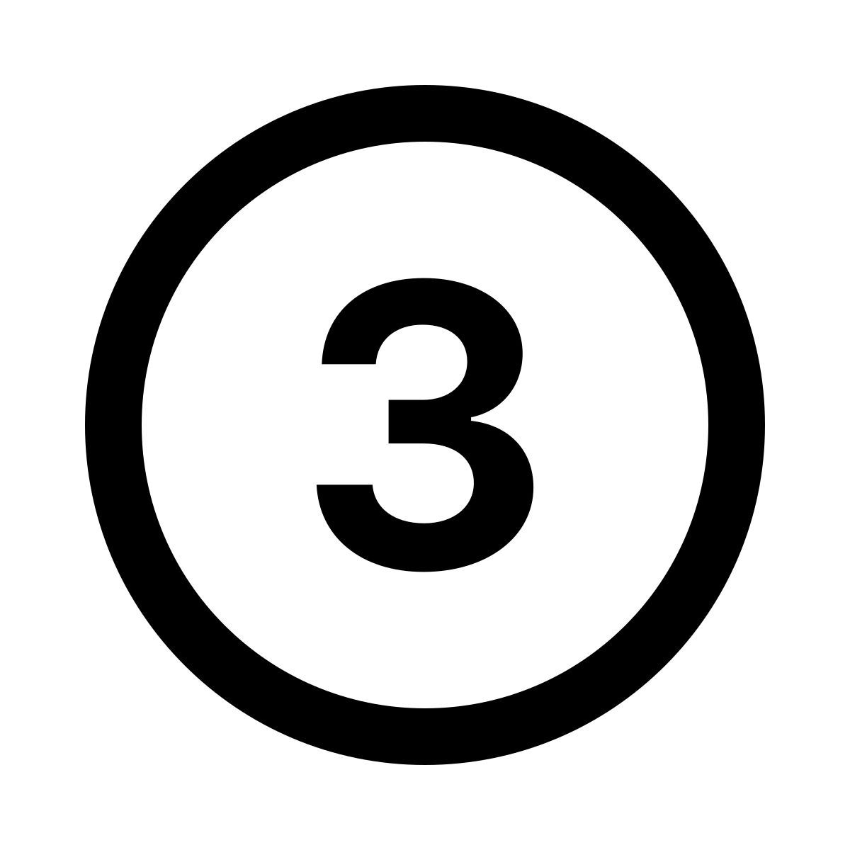 ios 17 glyph style 3 en círculo c icon