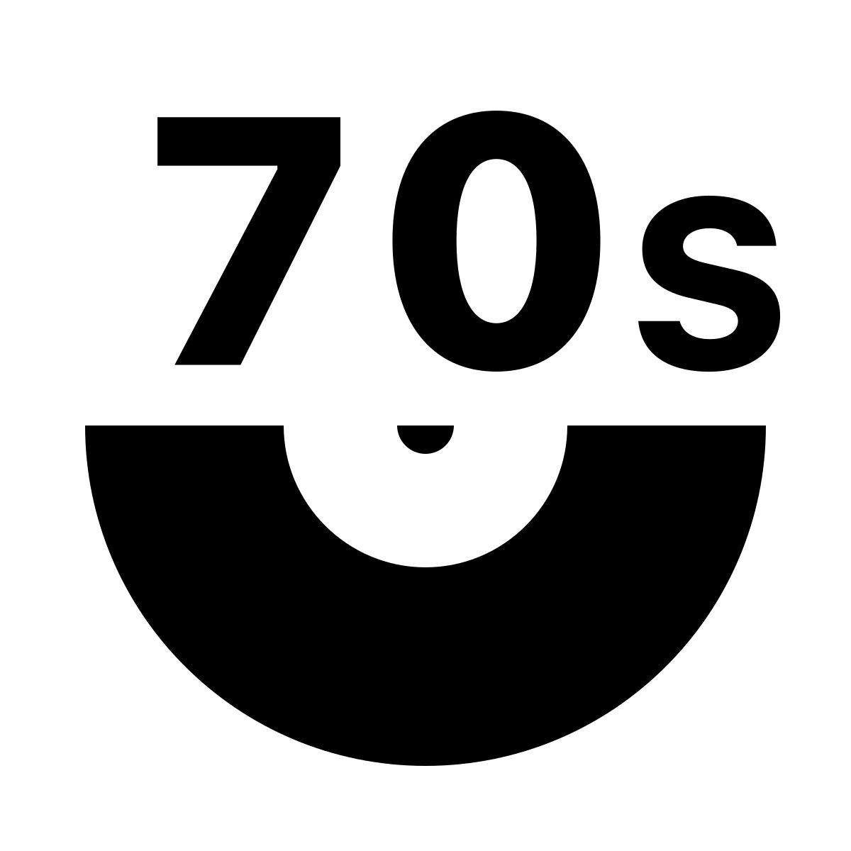 ios 17 glyph style musique des années 70 icon