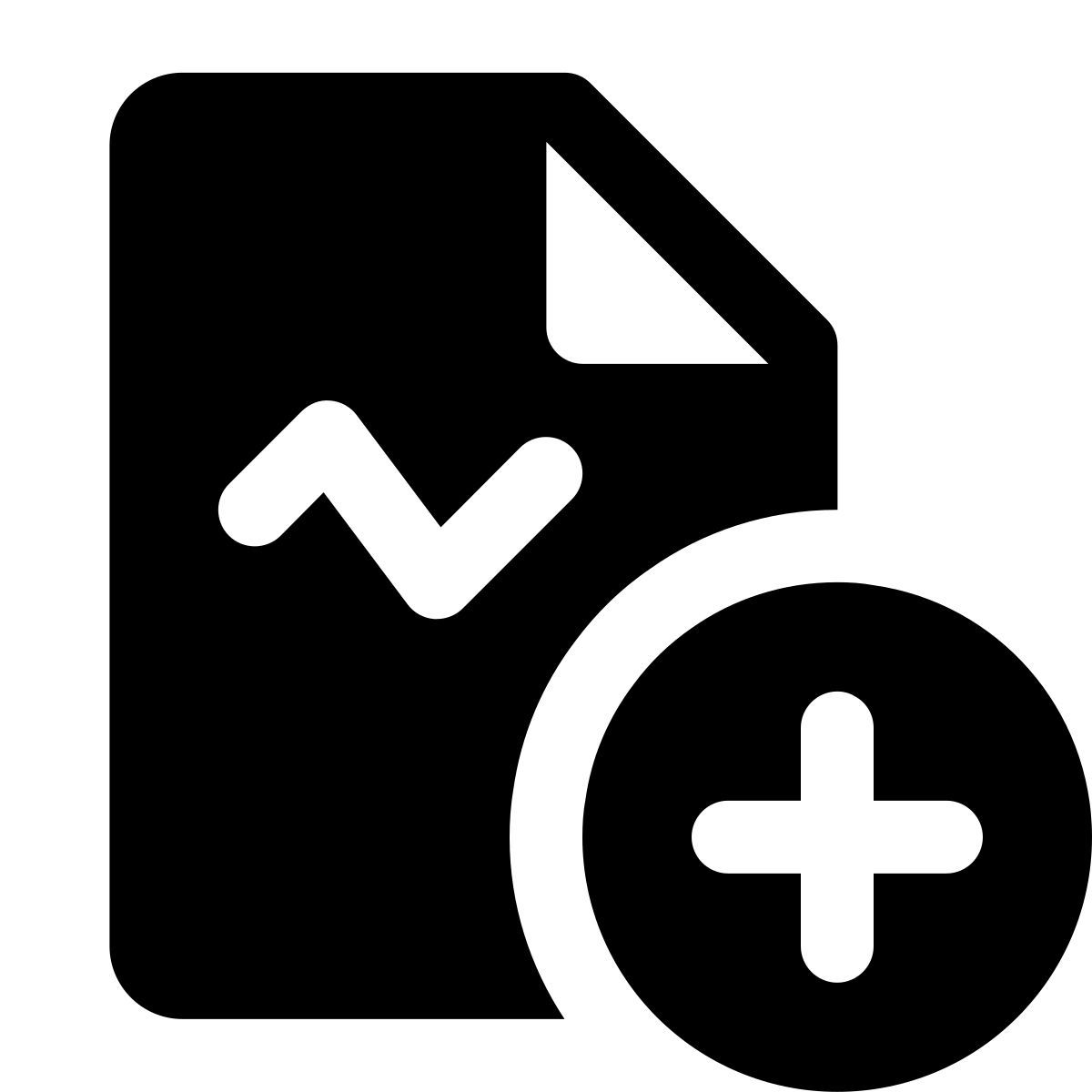 ios 17 glyph style ajouter un rapport de graphique icon