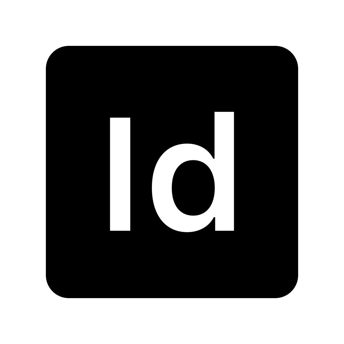 ios 17 glyph style adobe indesign icon
