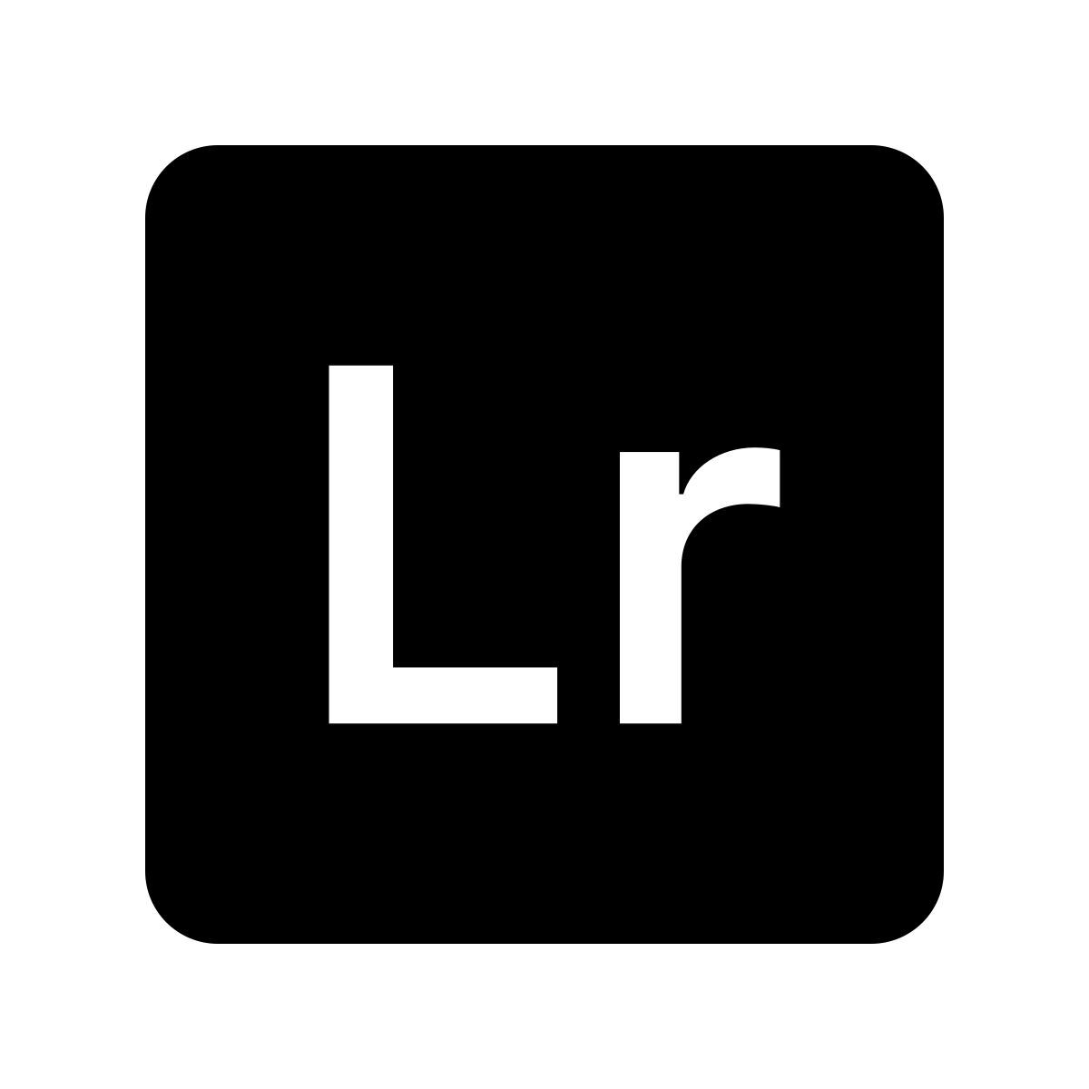 ios 17 glyph style adobe lightroom icon