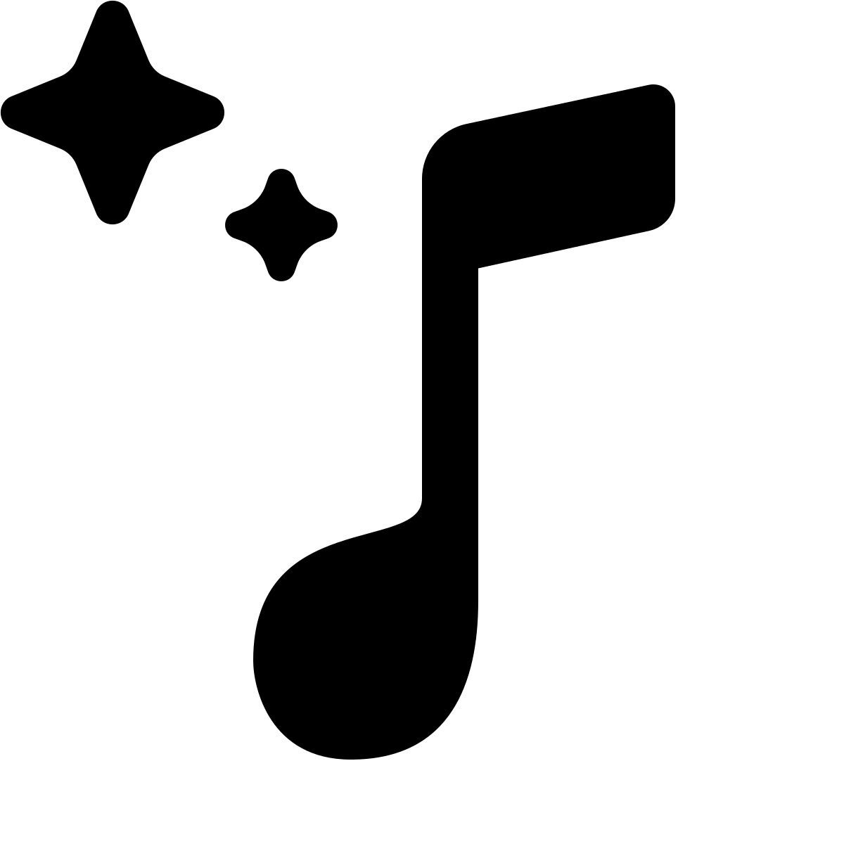 ios 17 glyph style 人工智能生成的音乐 icon