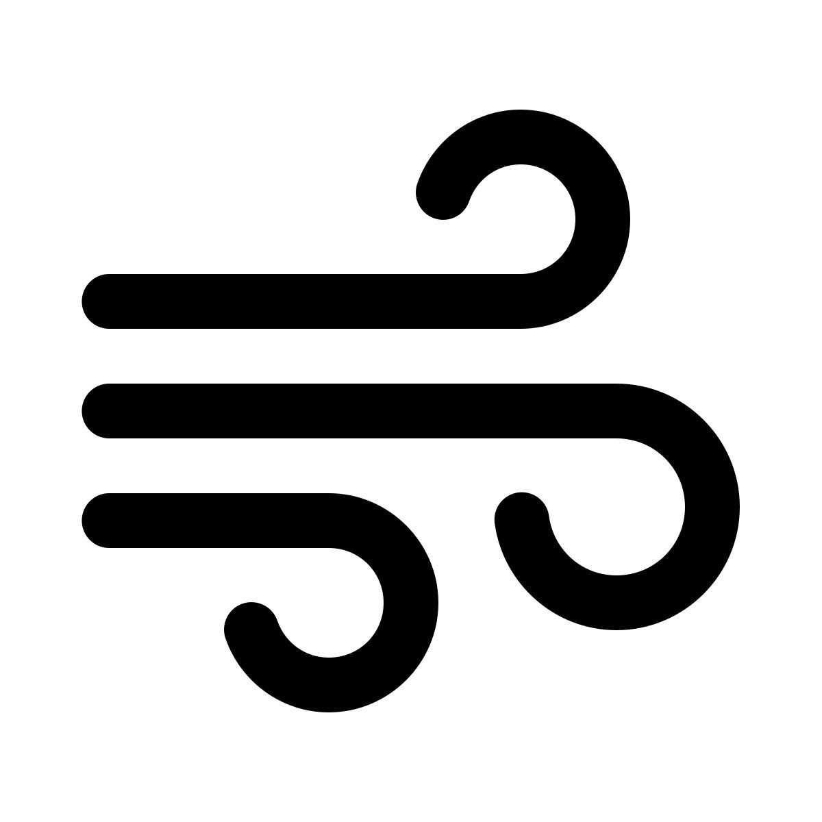 ios 17 glyph style elemento aire icon