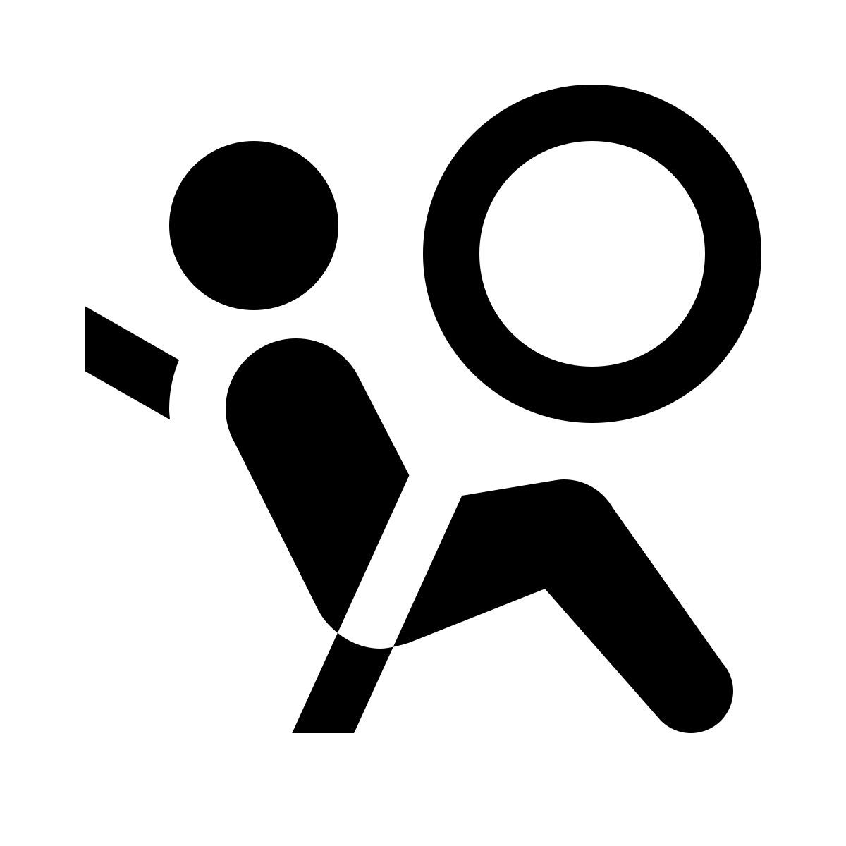 ios 17 glyph style 安全气囊开启 icon