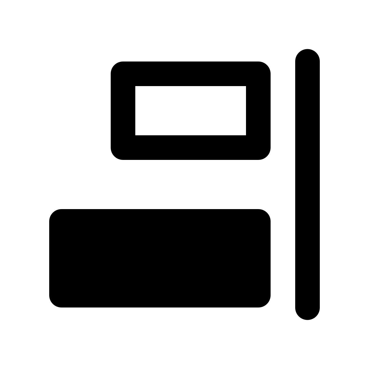 ios 17 glyph style alinear derecha2 icon