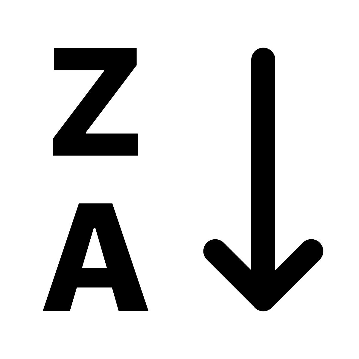 ios 17 glyph style alphabetical sorting 2 icon