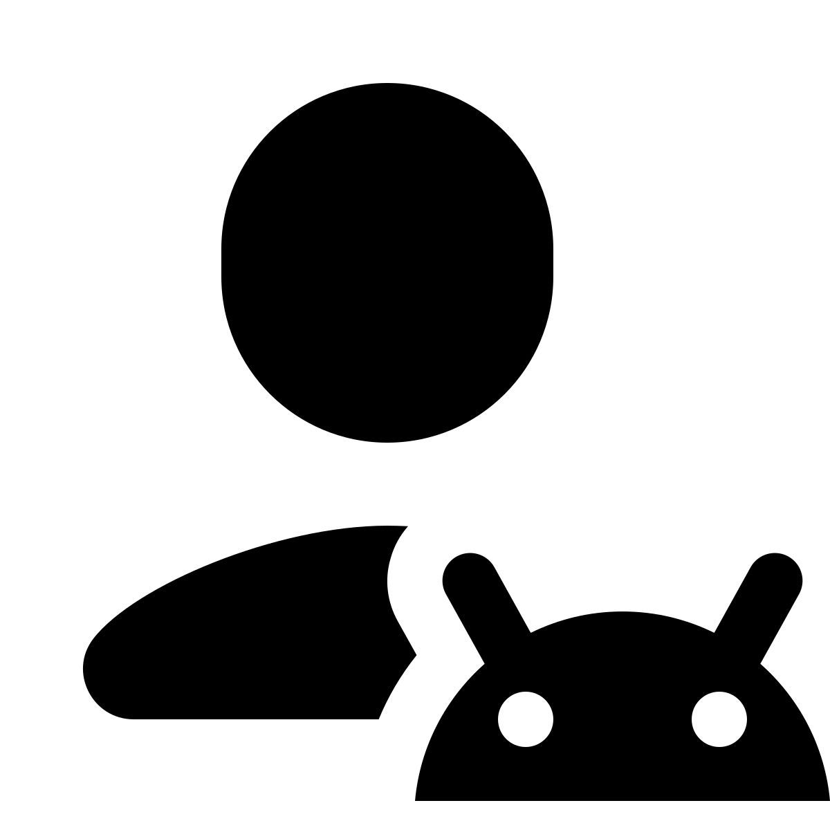 ios 17 glyph style android 用户 icon