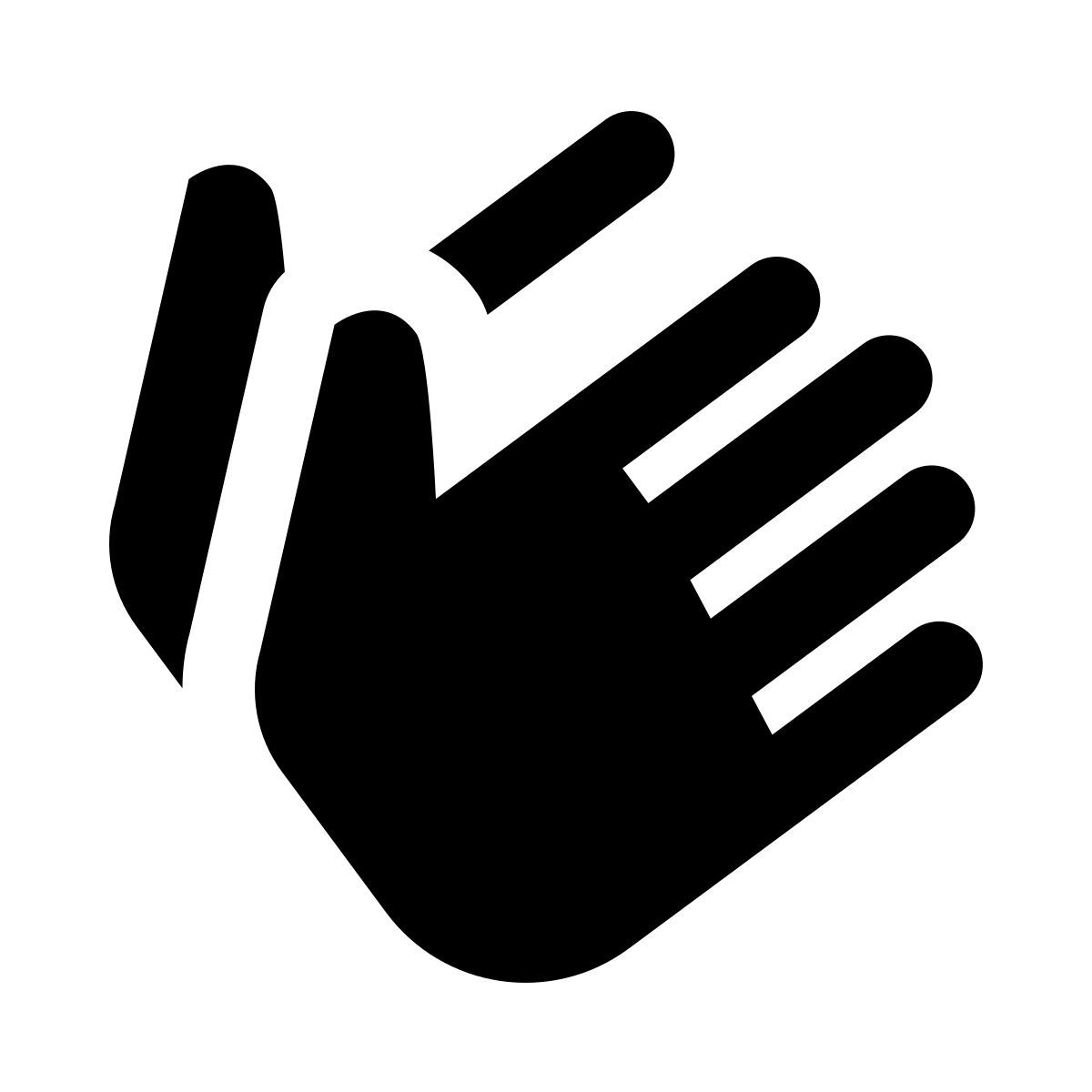 ios 17 glyph style applause icon