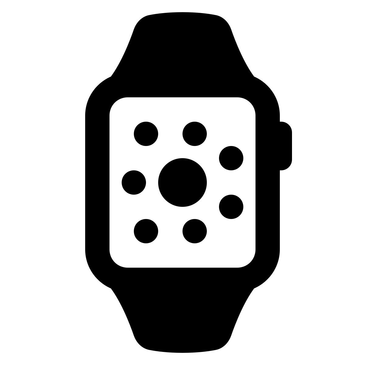 ios 17 glyph style smart watch icon