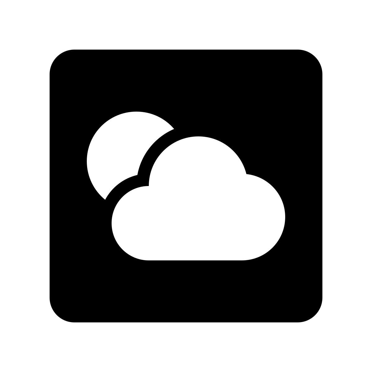 ios 17 glyph style clima de manzana icon