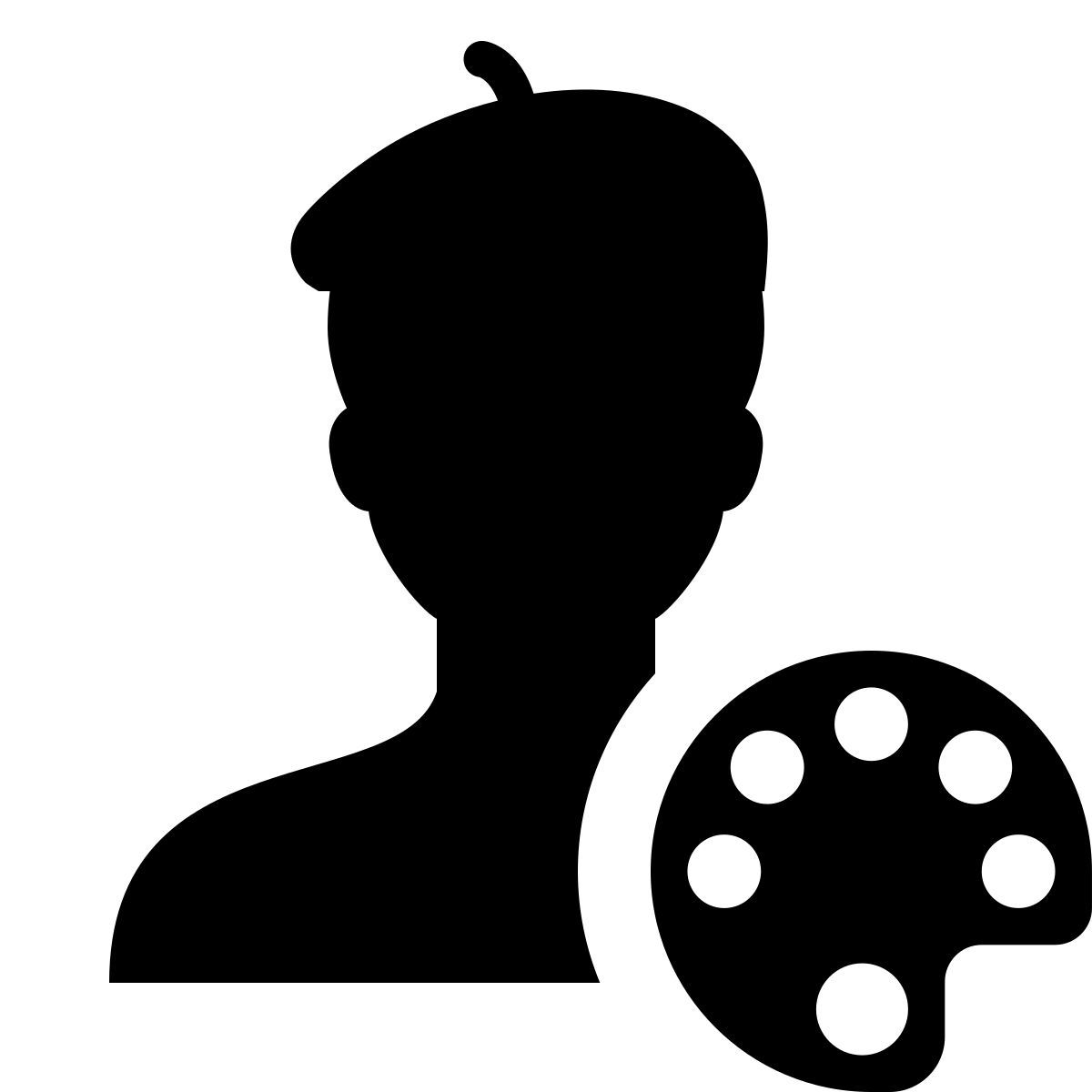 ios 17 glyph style 艺术家 icon