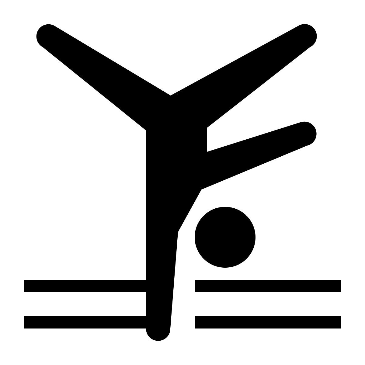 ios 17 glyph style gimnasia artística icon