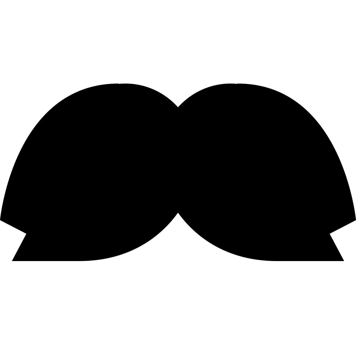 ios 17 glyph style bigote de astérix icon