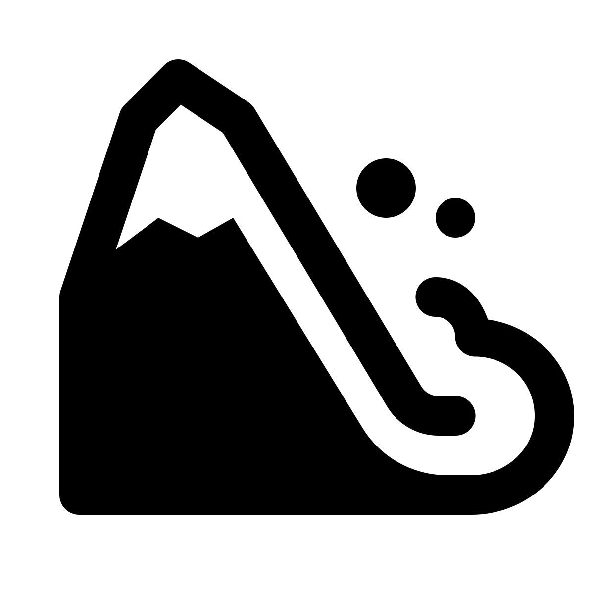 ios 17 glyph style avalancha icon