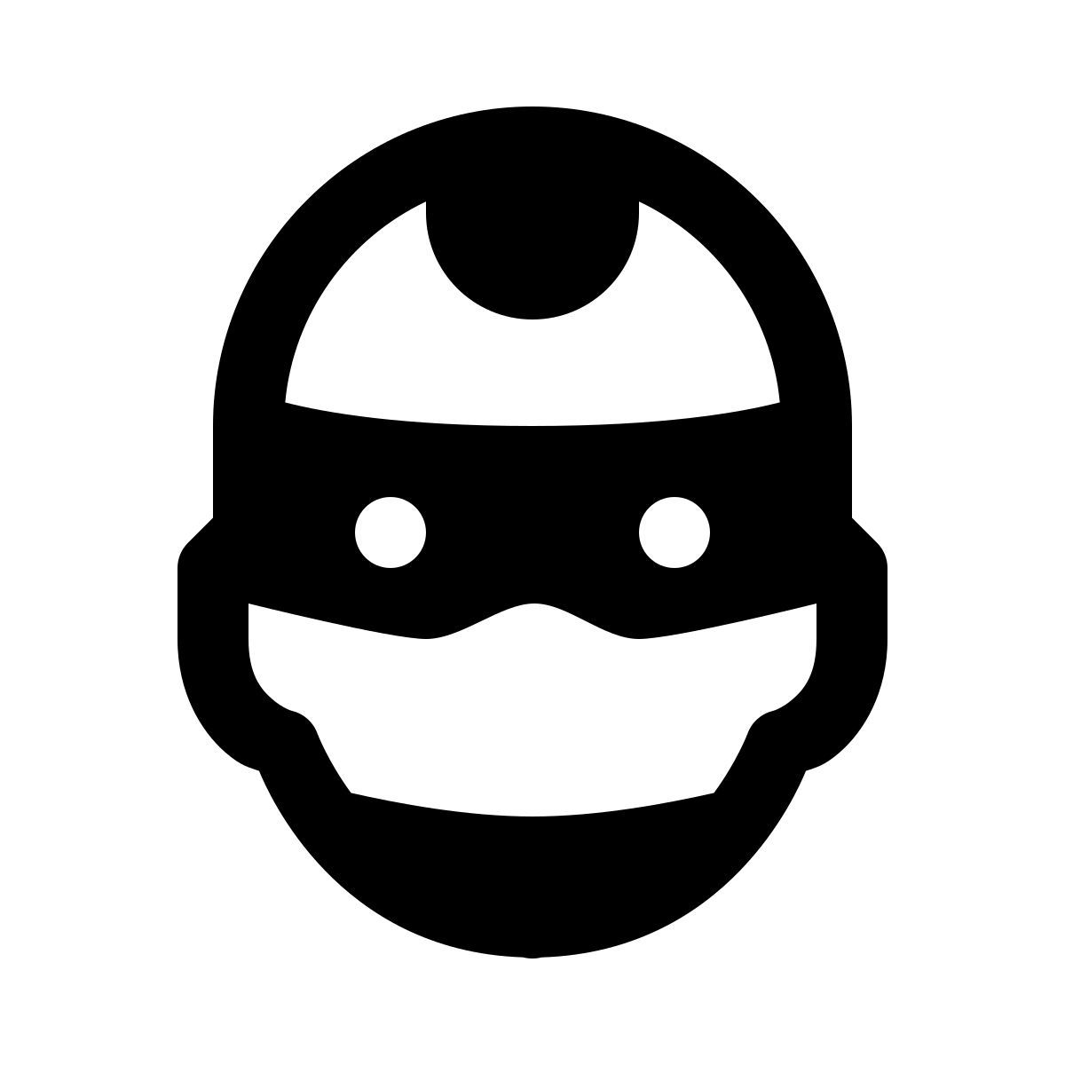 ios 17 glyph style mit azteken kriegsbemalung icon