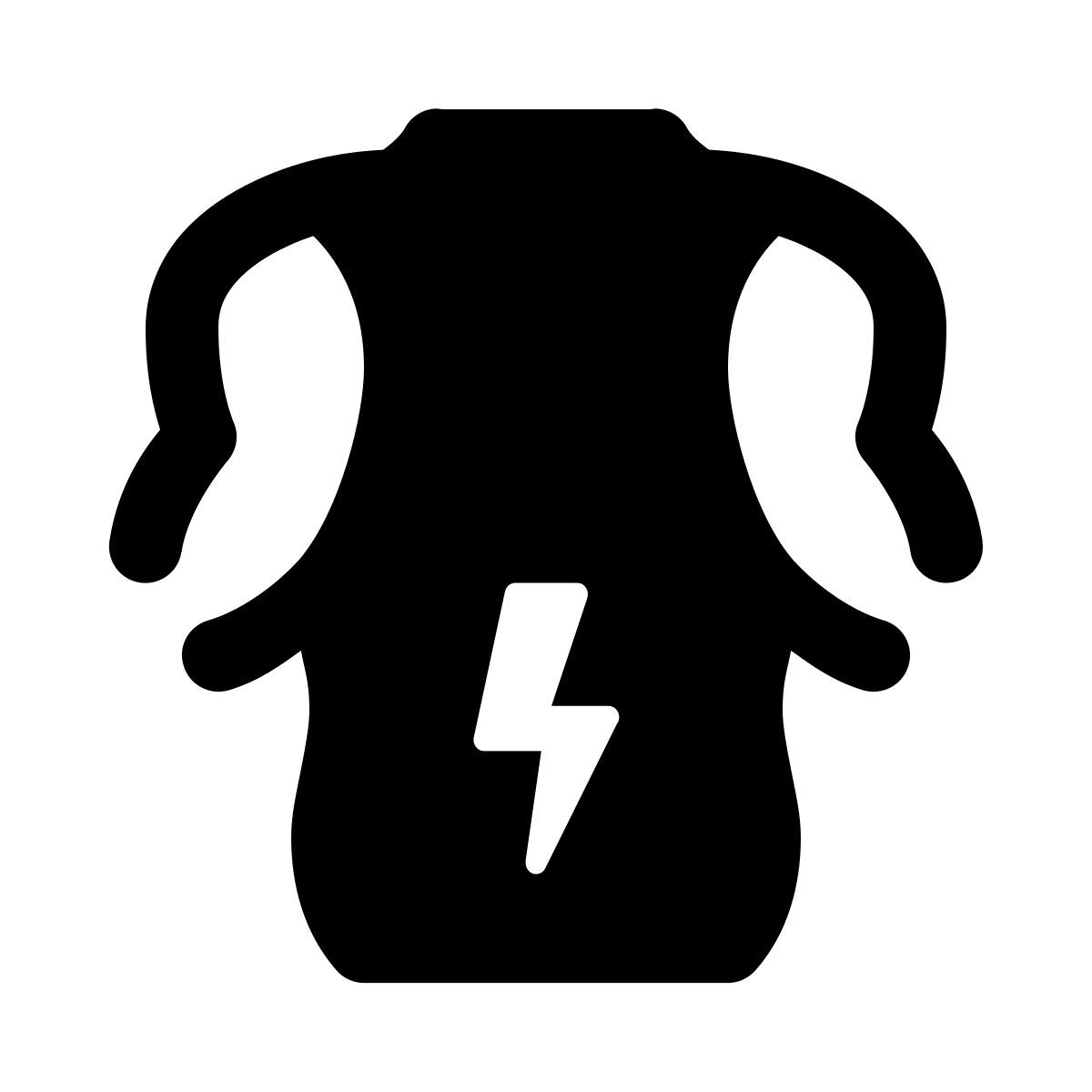 ios 17 glyph style dolor de espalda icon