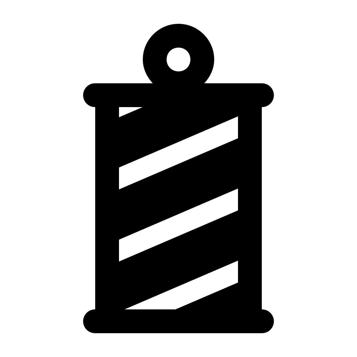 ios 17 glyph style palo del barbiere icon