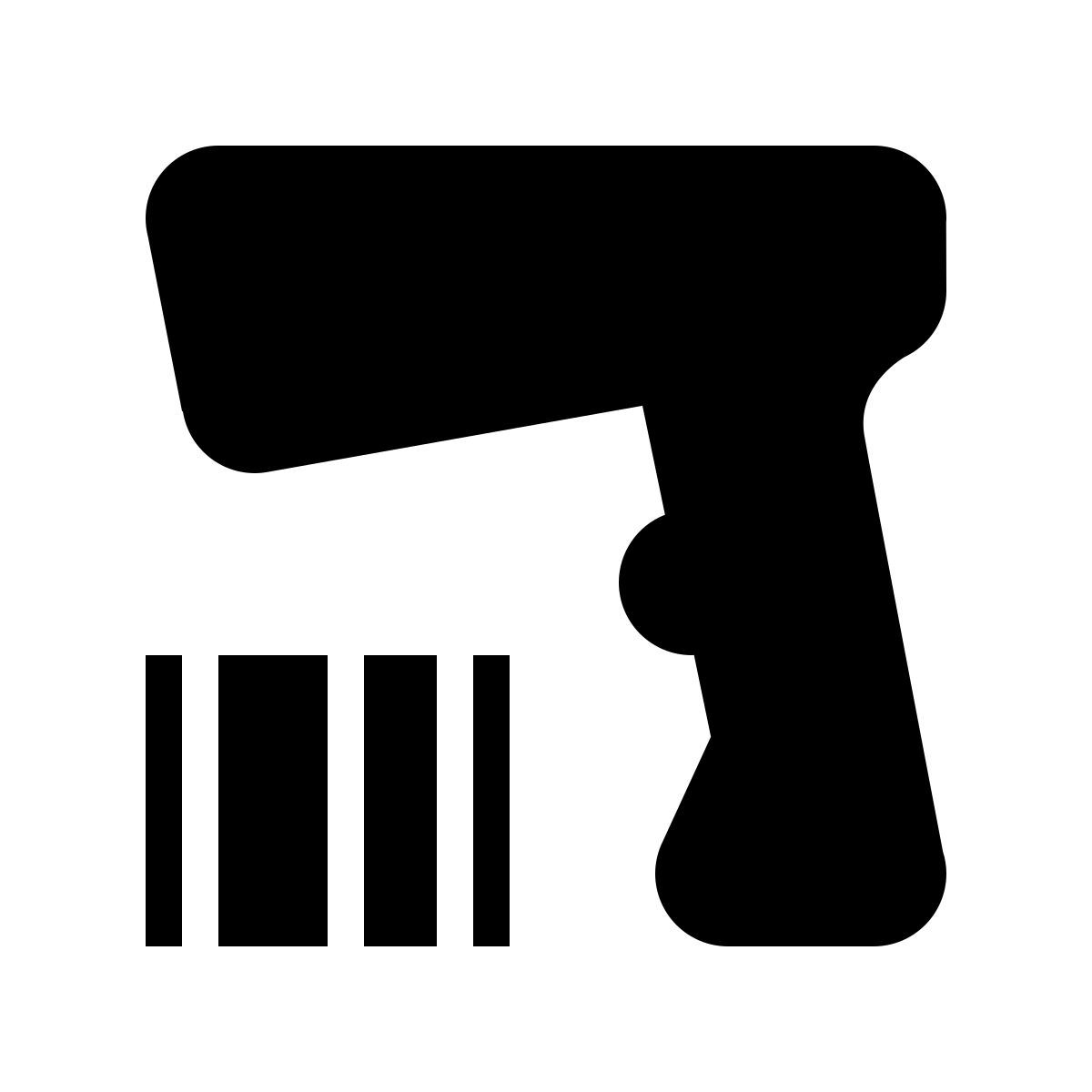 ios 17 glyph style 条形码扫描器 icon