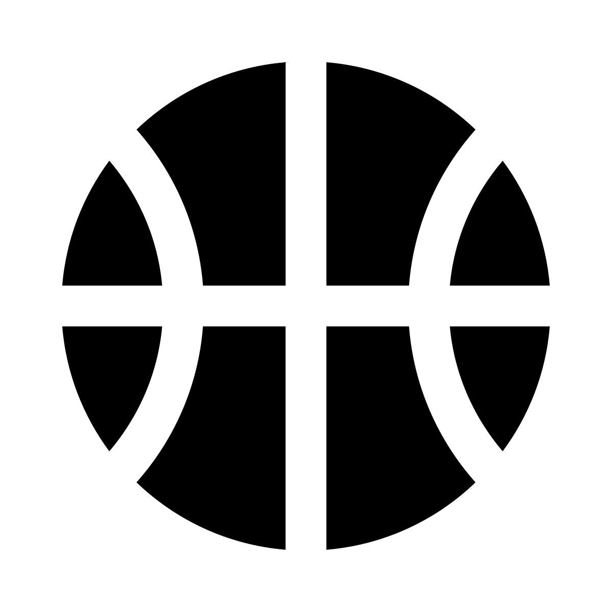 ios 17 glyph style 篮球 icon