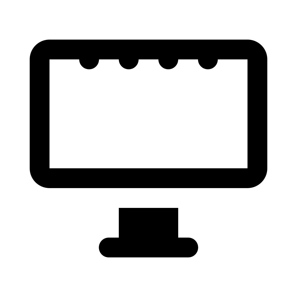 ios 17 glyph style panneau d'affichage icon