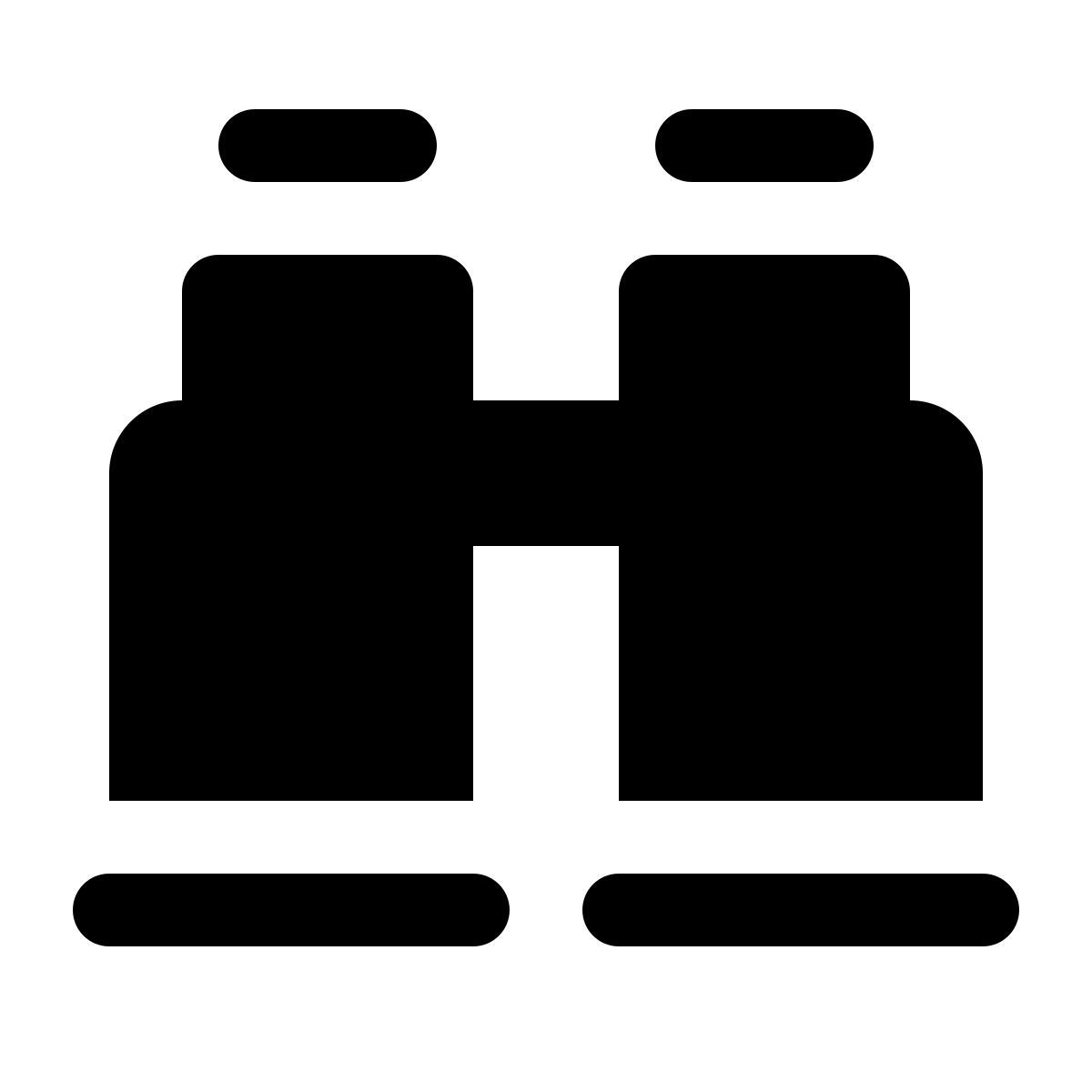 ios 17 glyph style prismáticos icon