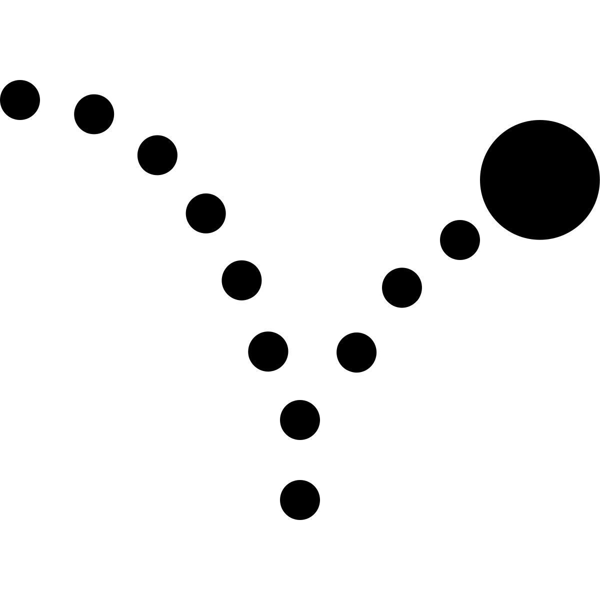 ios 17 glyph style 튀는 공 icon