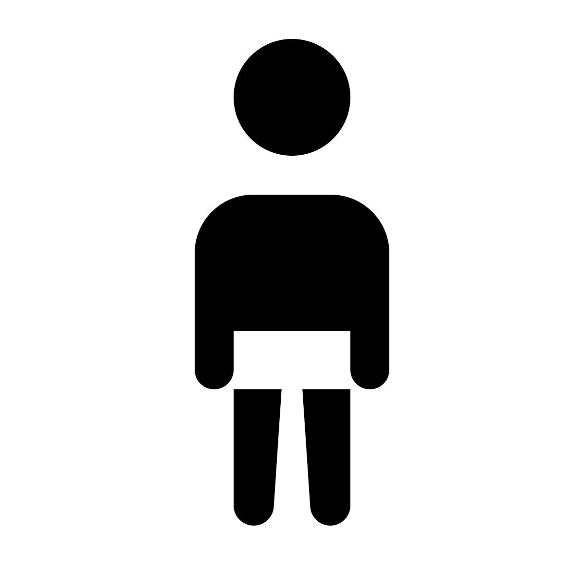 ios 17 glyph style 男孩 icon