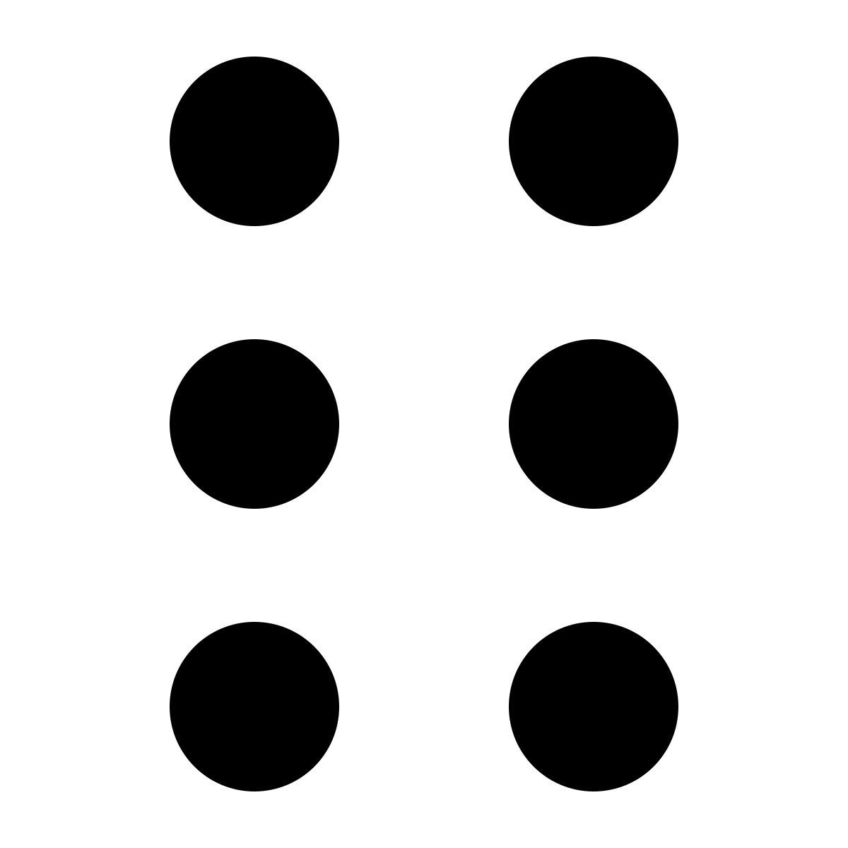 ios 17 glyph style braille icon