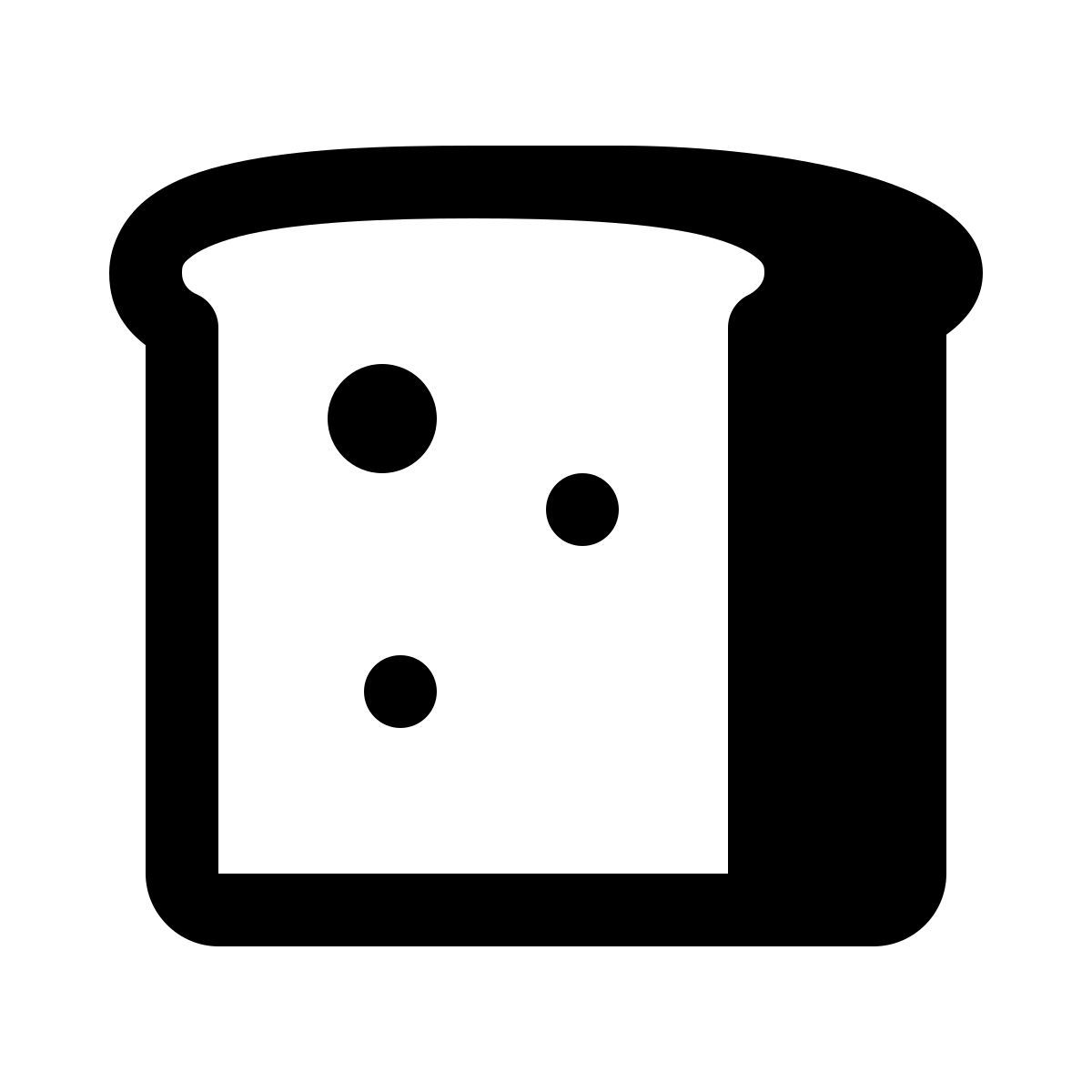 ios 17 glyph style 面包 icon