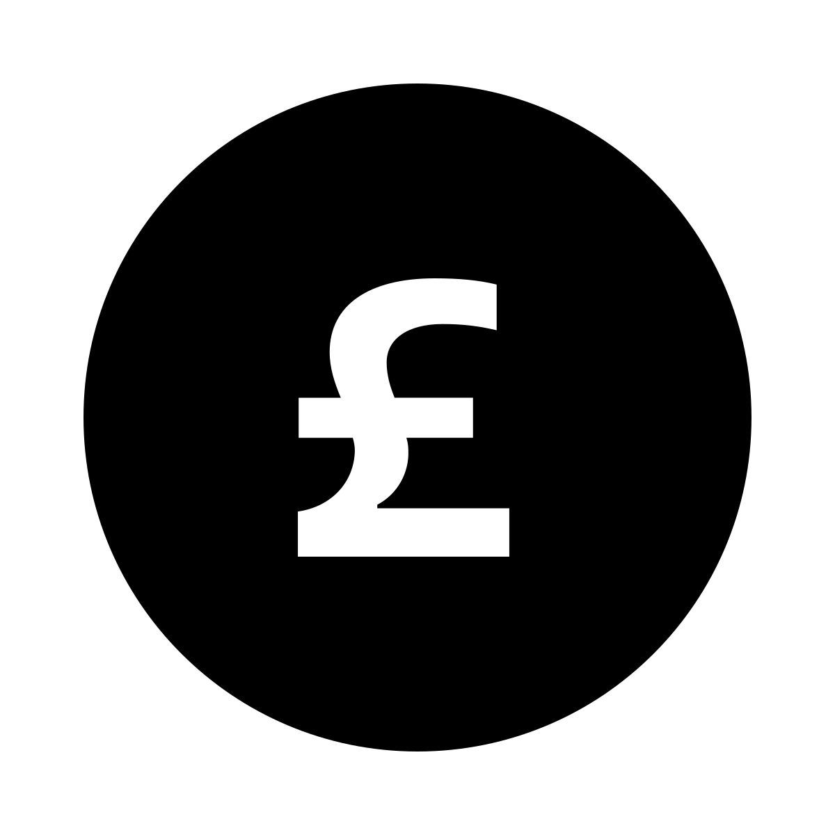 ios 17 glyph style livre sterling icon