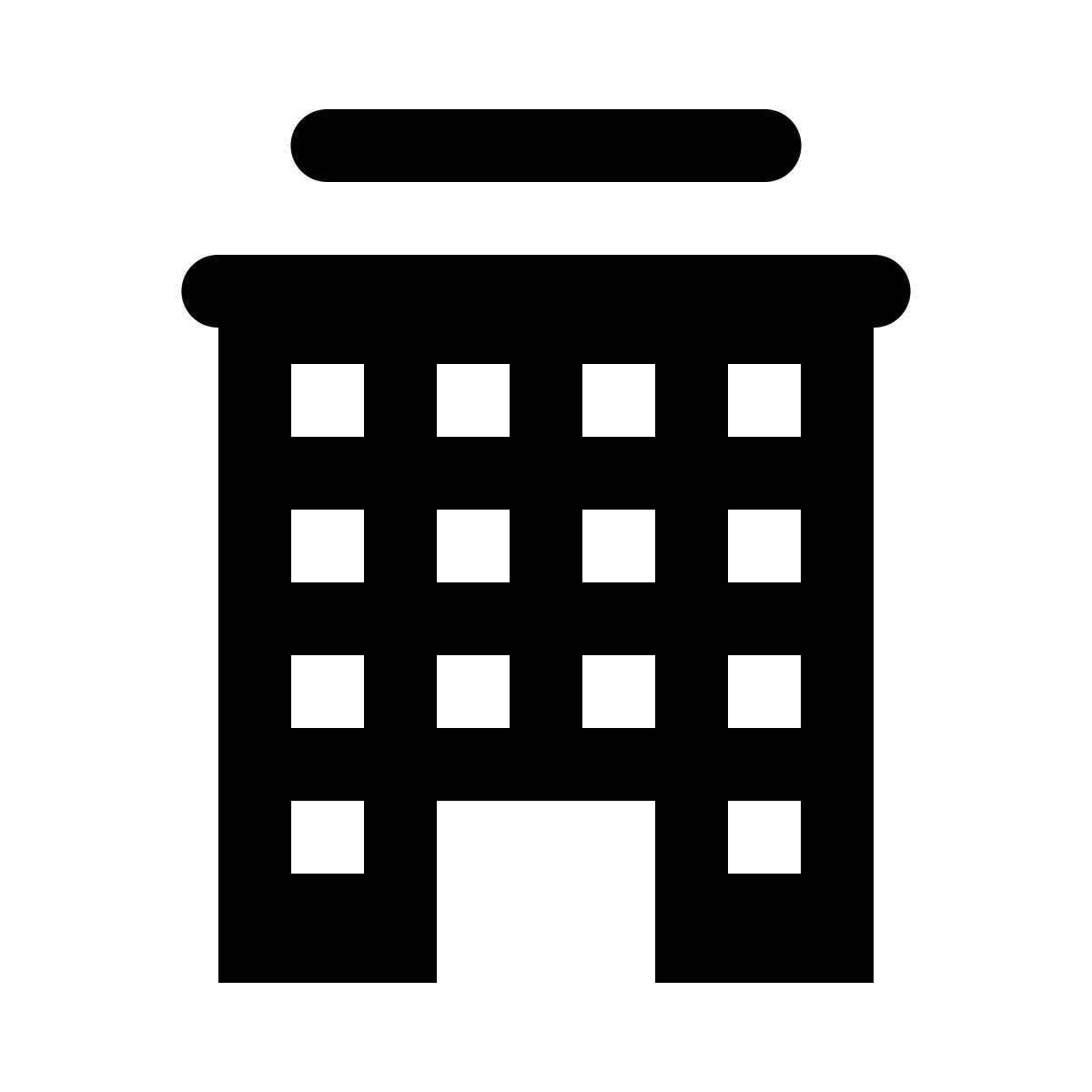 ios 17 glyph style 建筑 icon