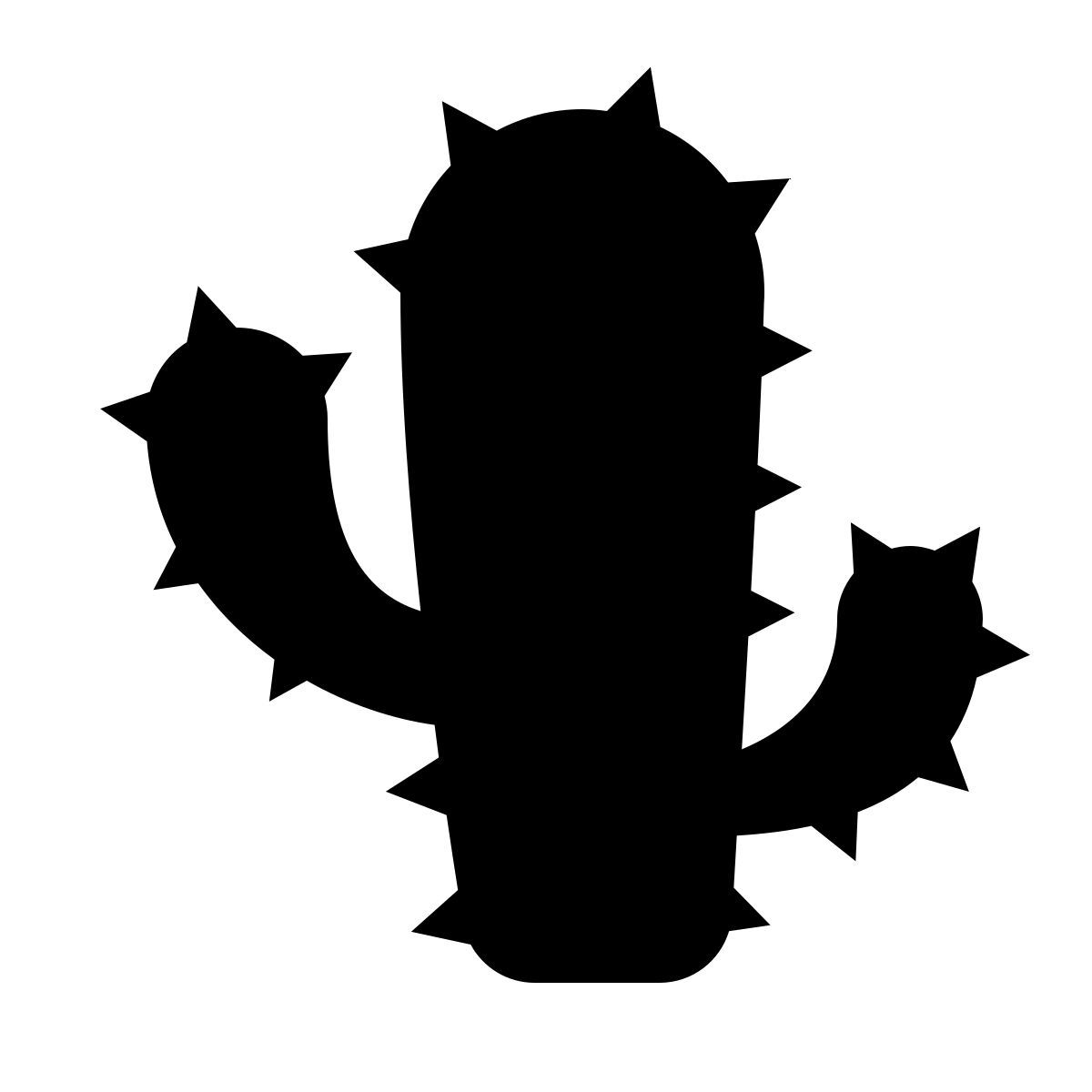 ios 17 glyph style cactus icon