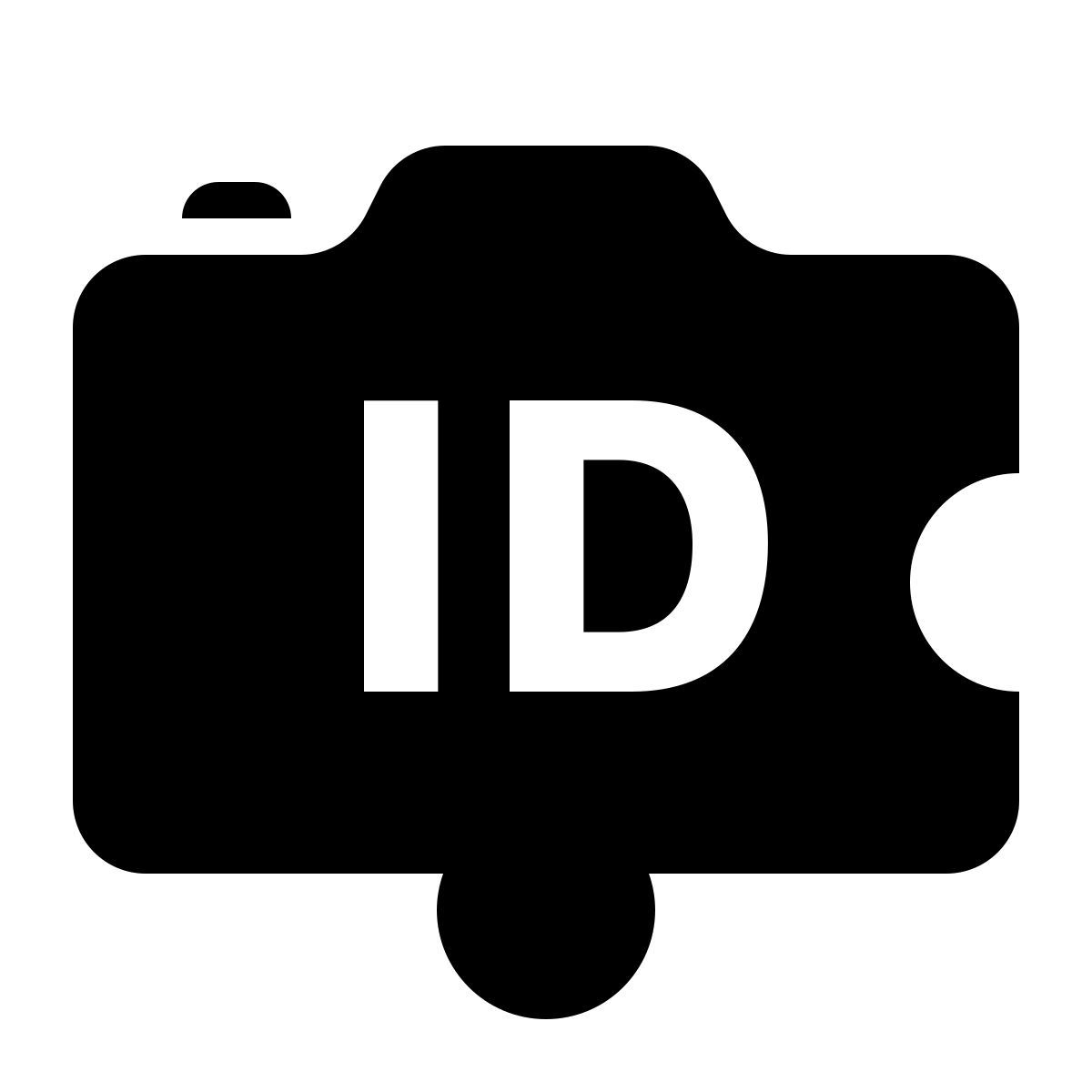 ios 17 glyph style camera addon identification icon