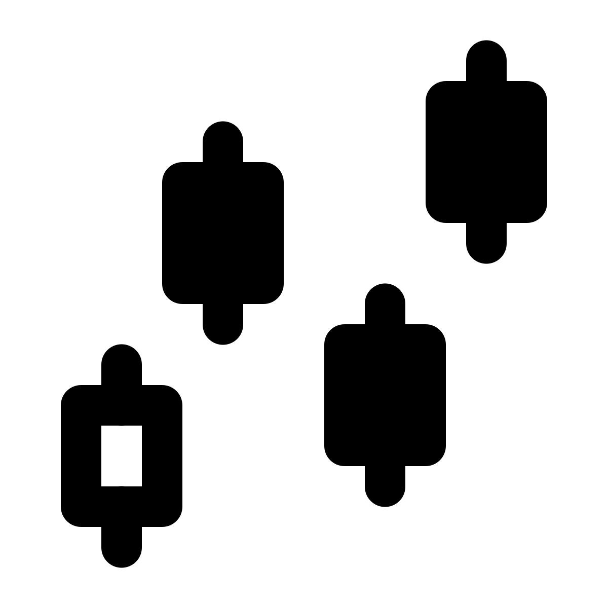 ios 17 glyph style trading icon