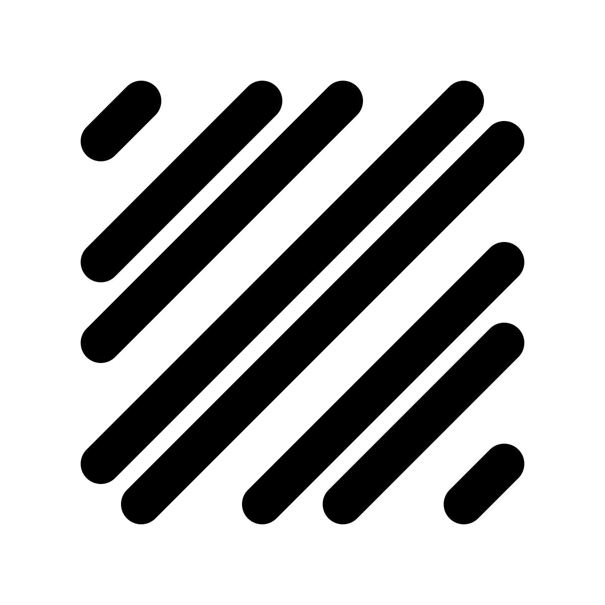 ios 17 glyph style candy cane pattern icon