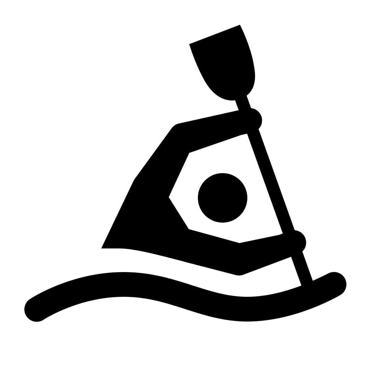 ios 17 glyph style kanu slalom icon