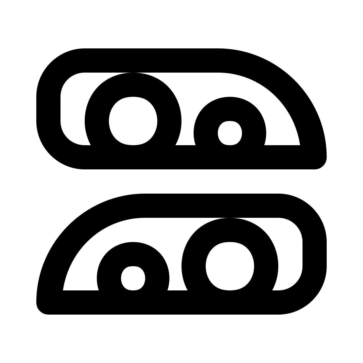 ios 17 glyph style 자동차 헤드라이트 icon