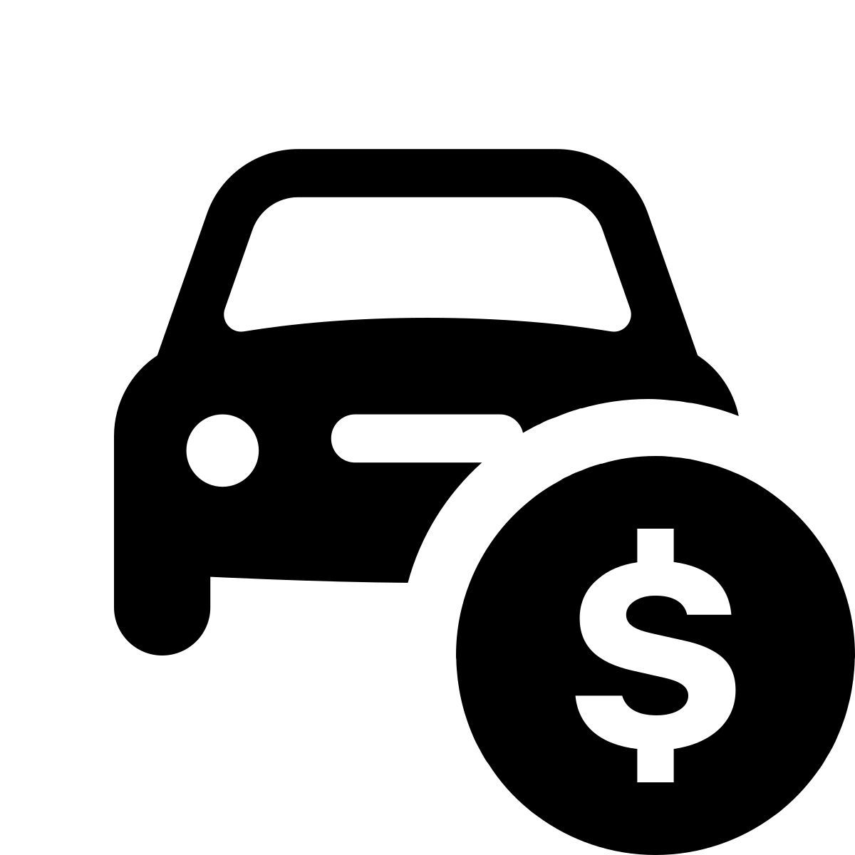 ios 17 glyph style venta de autos icon