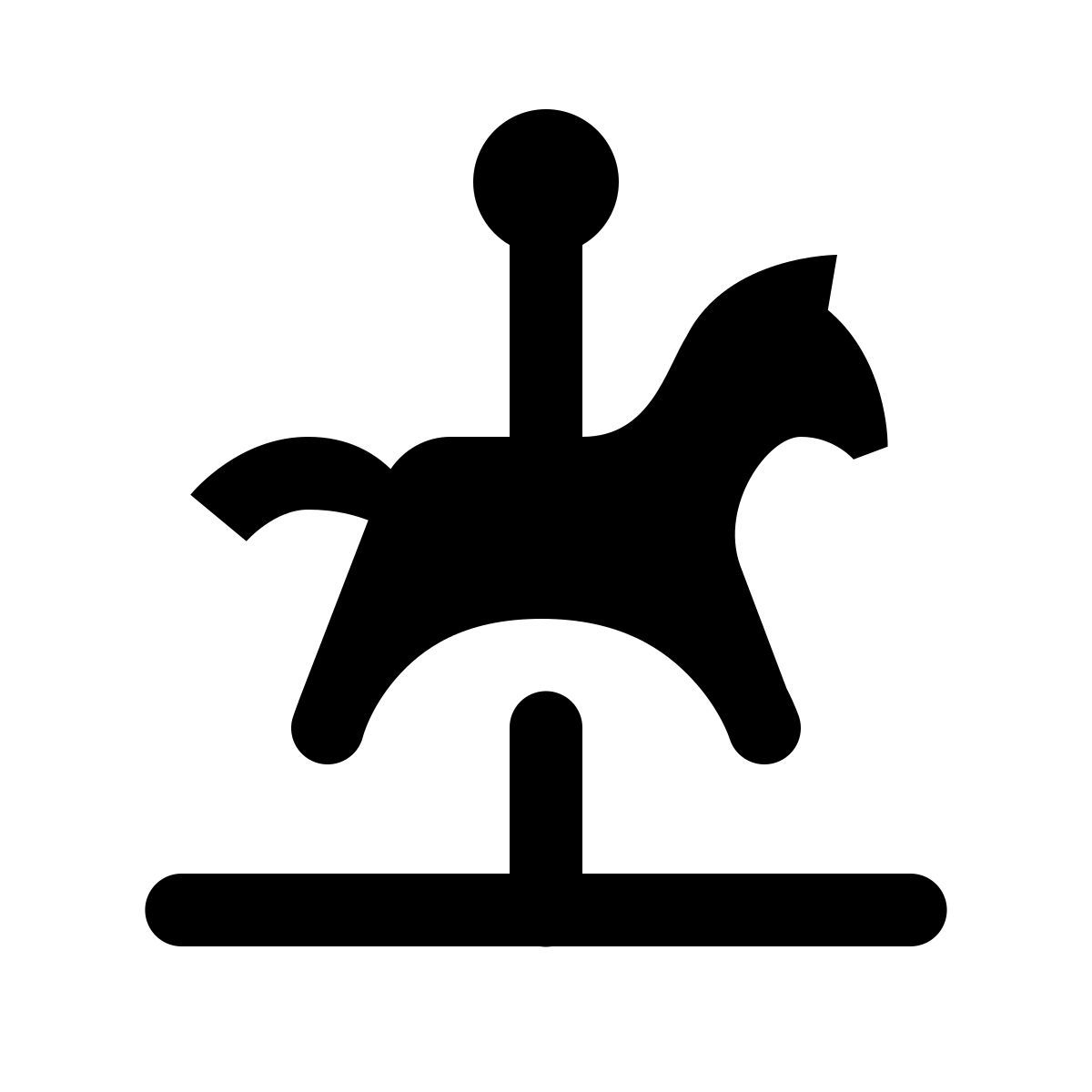 ios 17 glyph style 旋转木马 icon