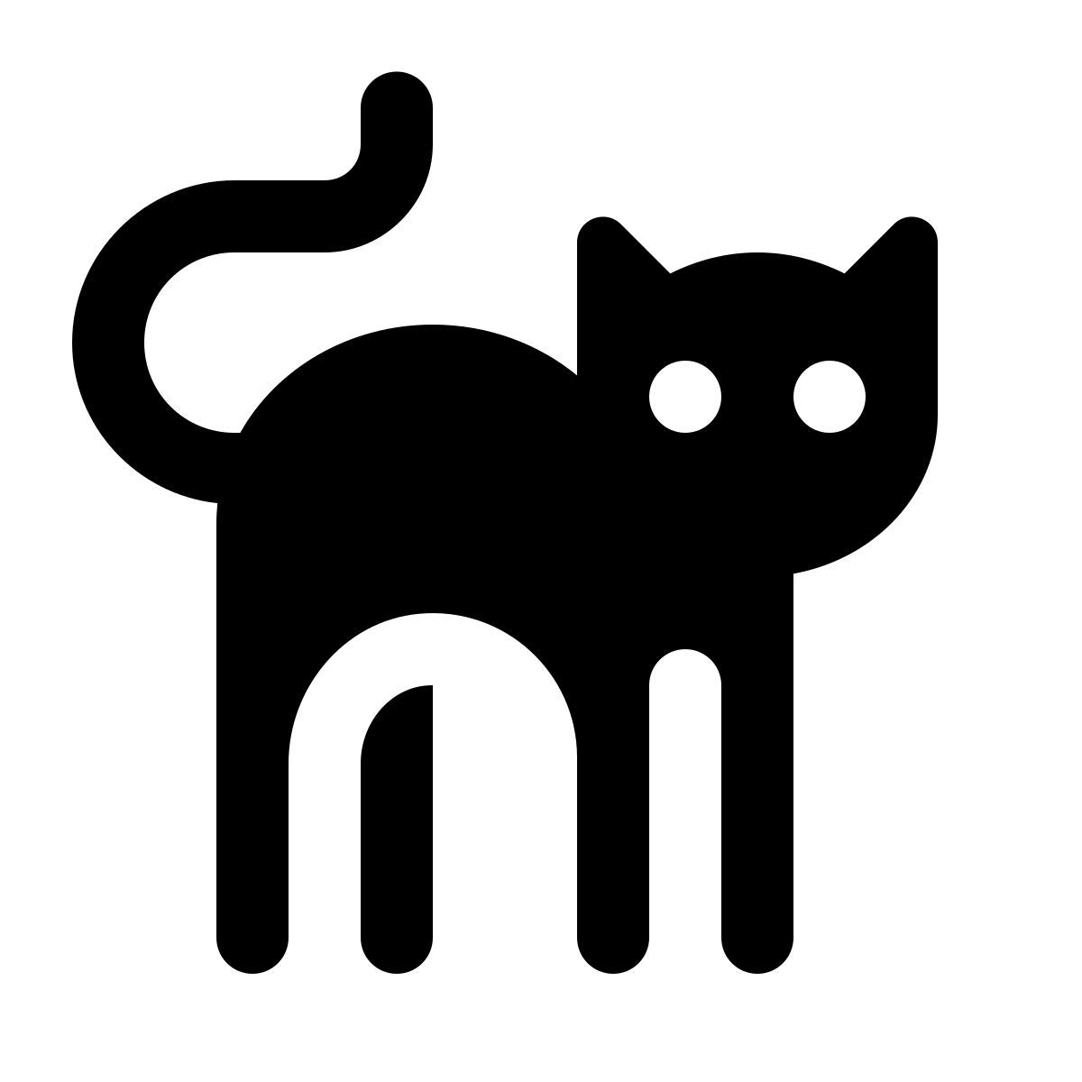 ios 17 glyph style 猫 icon