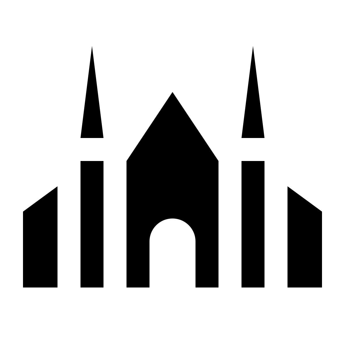 ios 17 glyph style 大教堂 icon