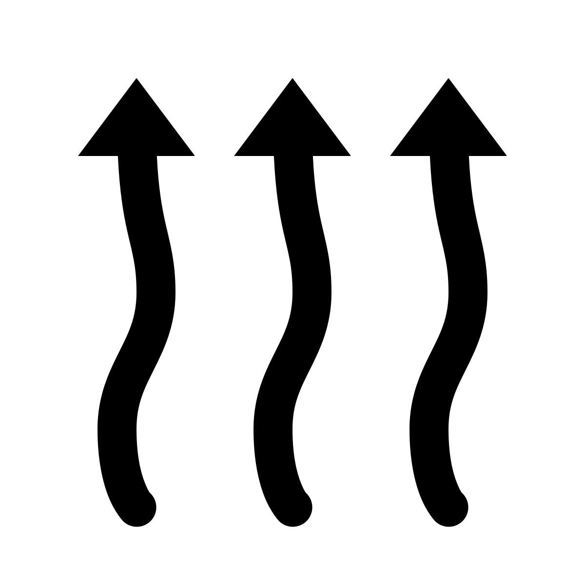 ios 17 glyph style 중앙 난방 icon