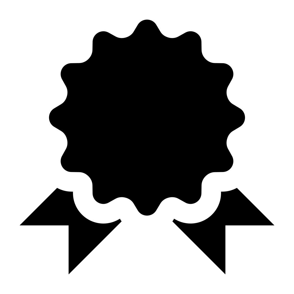 ios 17 glyph style certificate icon