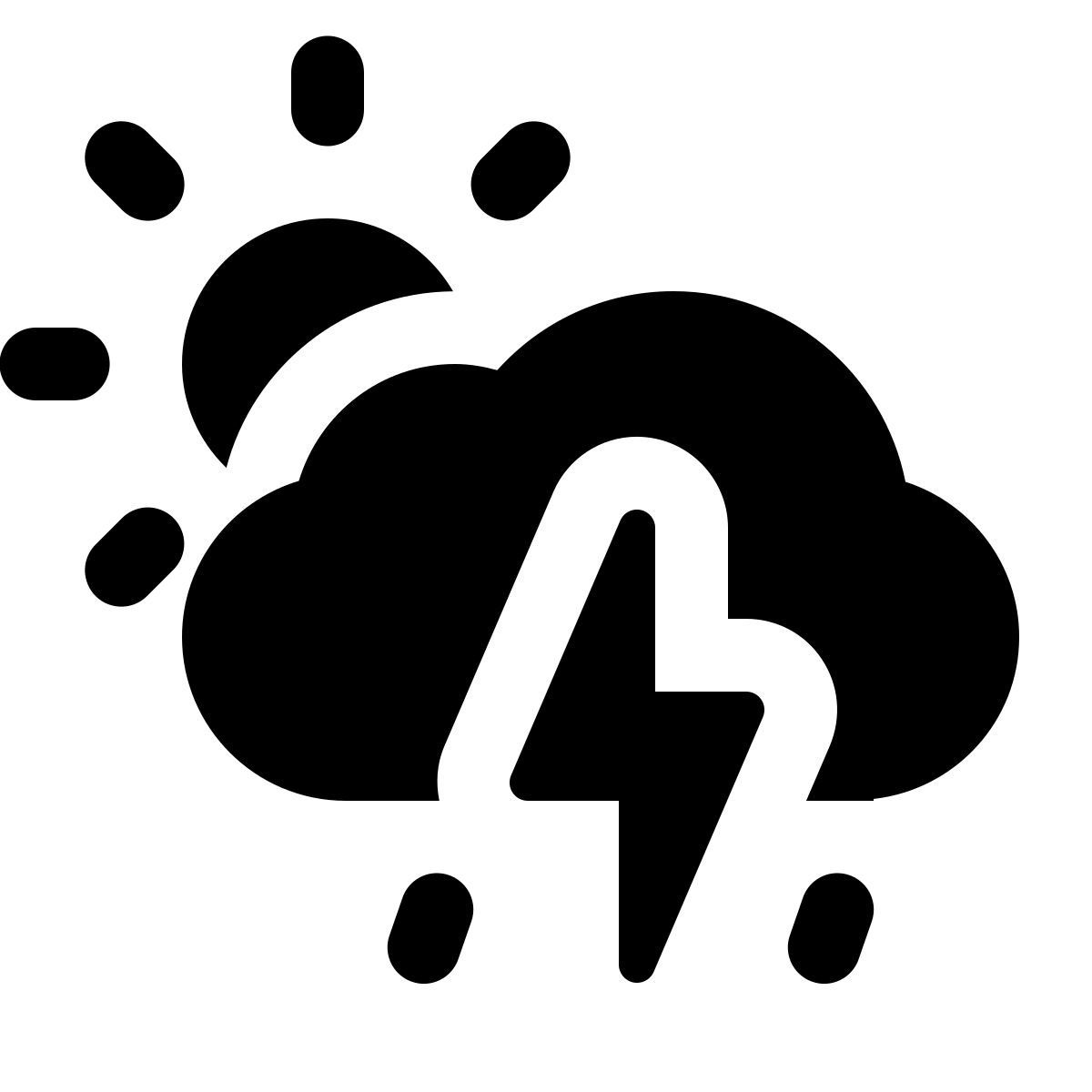 ios 17 glyph style 폭풍의 기회 icon