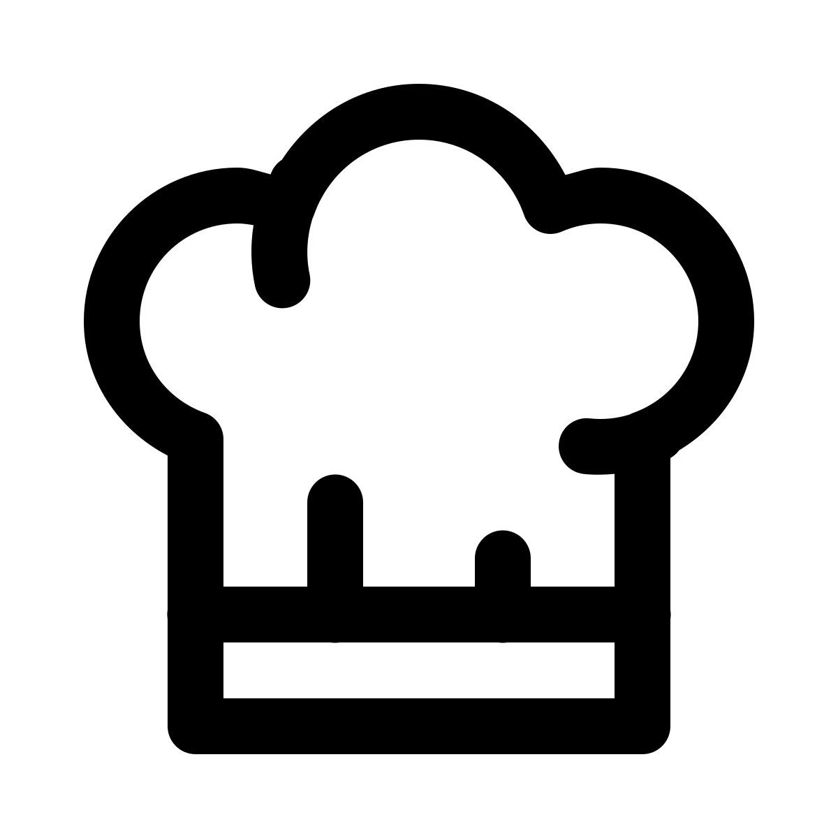 ios 17 glyph style sombrero de chef icon