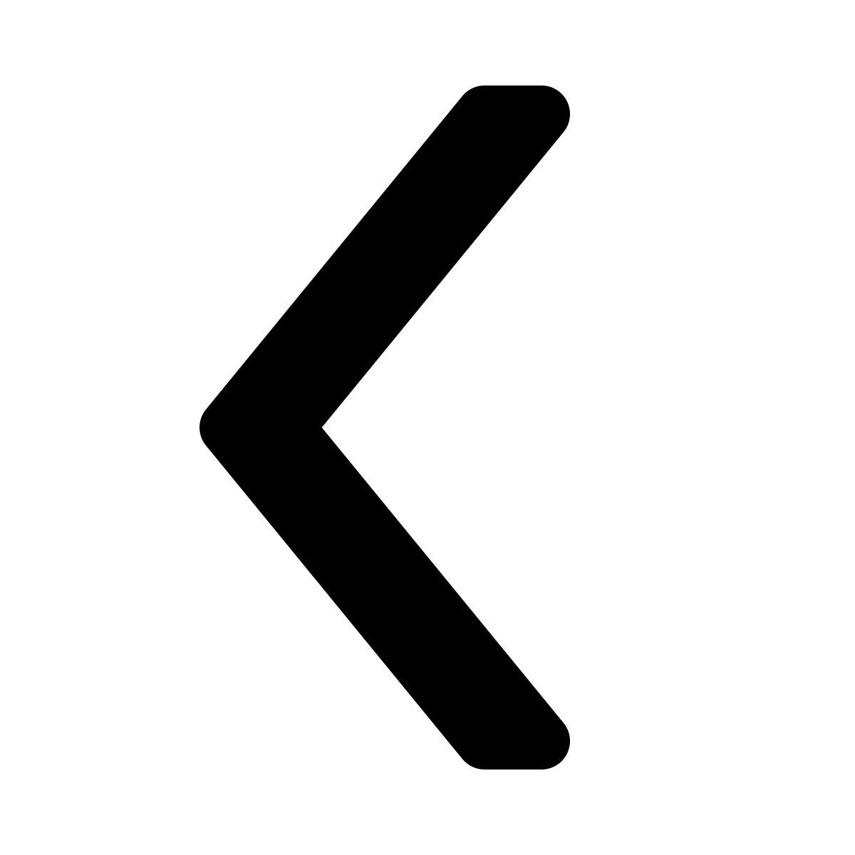 ios 17 glyph style 雪佛龙左 icon