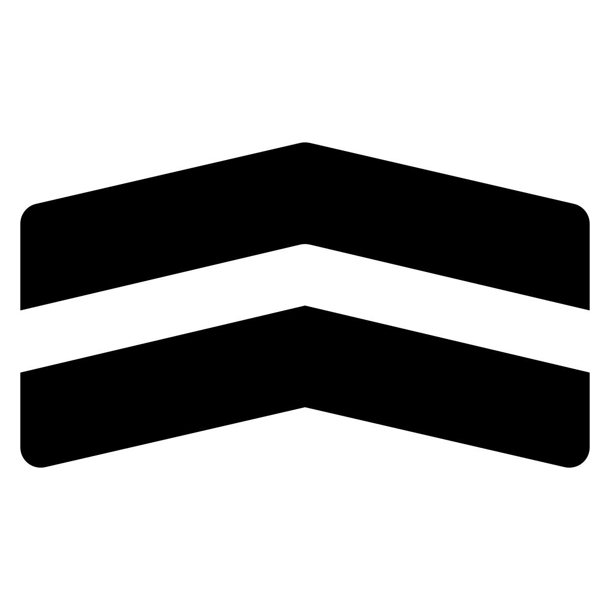 ios 17 glyph style cheurón icon