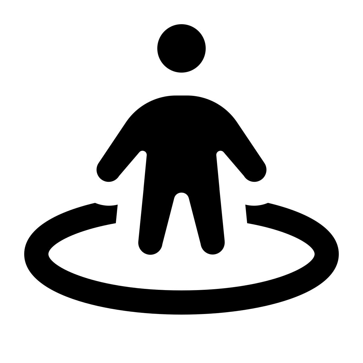 ios 17 glyph style zona segura para niños icon