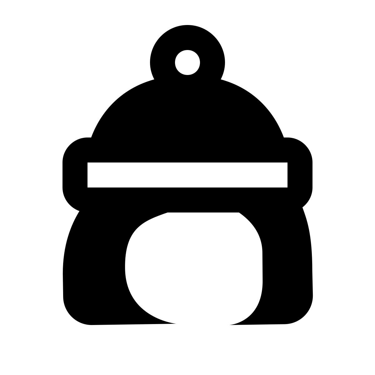 ios 17 glyph style niña de navidad icon