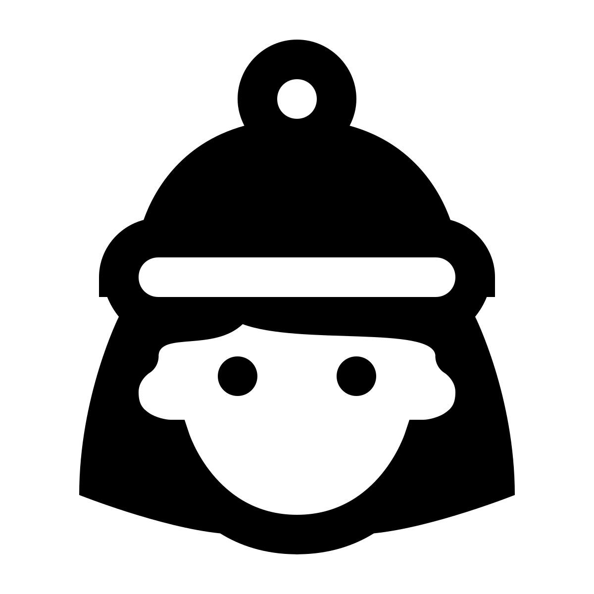 ios 17 glyph style niño de navidad 2 icon